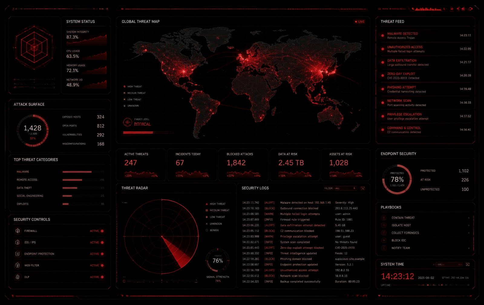 HOG3 command dashboard